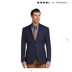 JoS A Bank Tailored Fit Men's Navy Blue Blazer